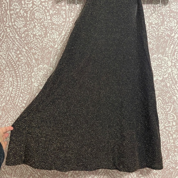 Gold and Black Shimmer Swing Dress - Picture 3 of 3